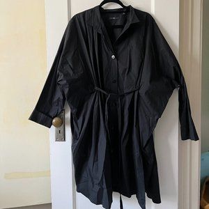 UNIQLO Colab with +J (with Jil Sander) 2021 Black Cotton Dress XL